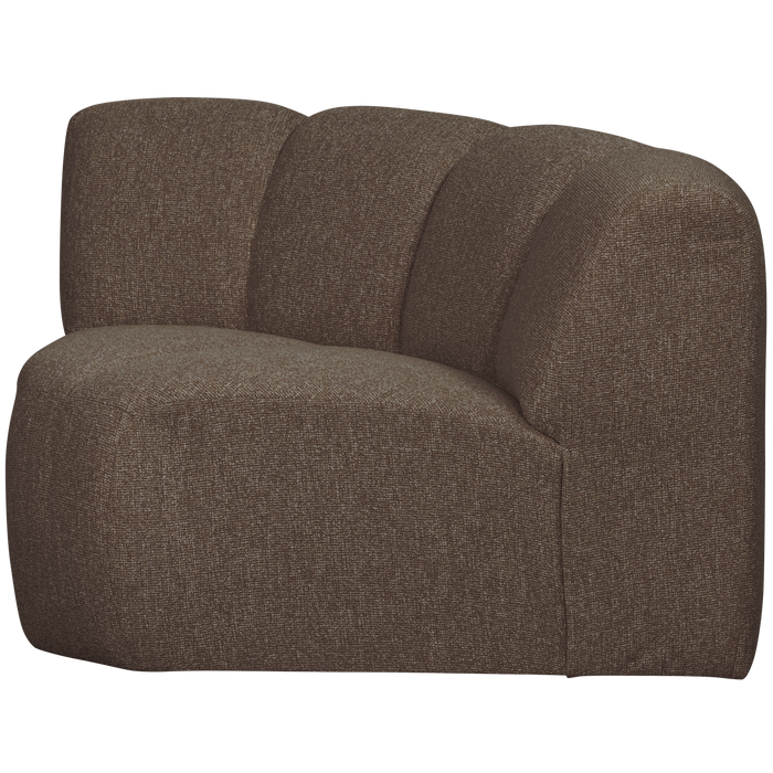 WOOOD Mojo Bank Hoekelement - Bouclé - Bruin Melange - 75x68x77