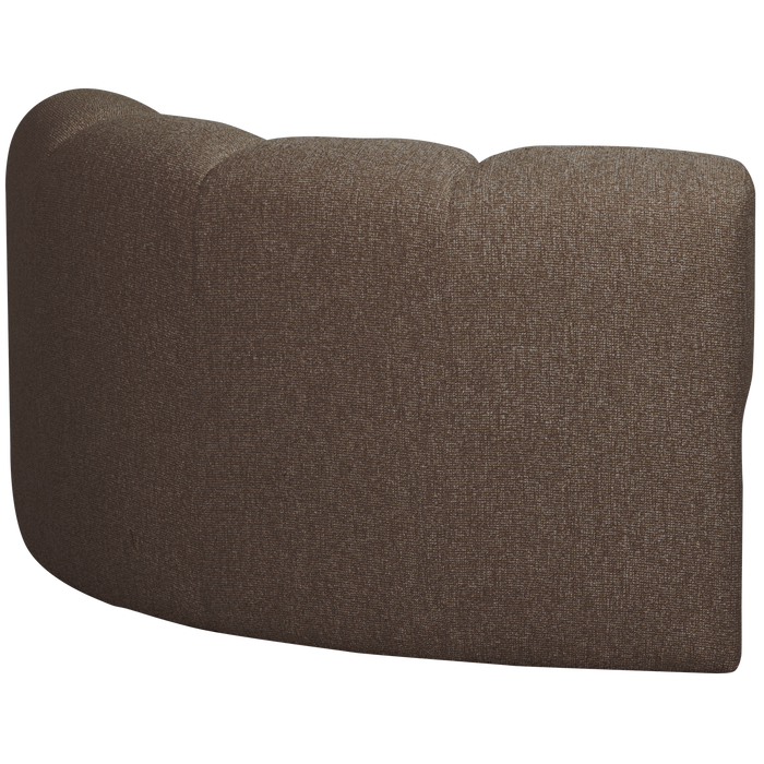 WOOOD Mojo Bank Hoekelement - Bouclé - Bruin Melange - 75x68x77