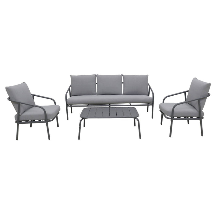 sweeek - Tuinset van staal, 5 zitplaatsen