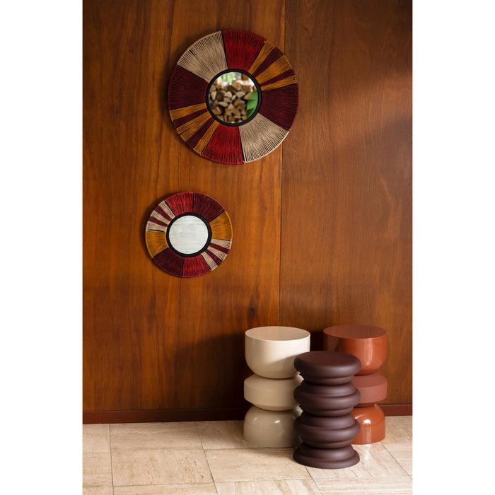 Dutchbone Surya Rope Spiegel| Wandspiegel Rond 60x60 cm - Multi colour