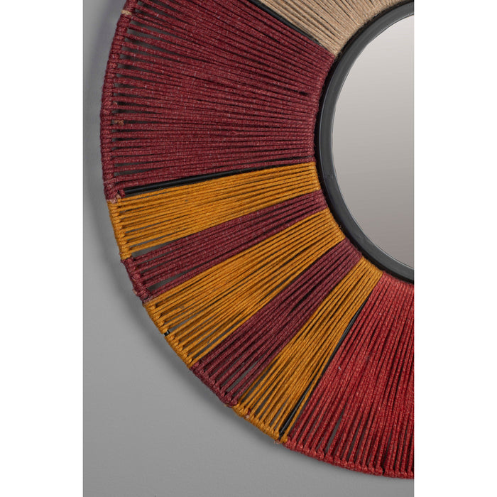 Dutchbone Surya Rope Spiegel| Wandspiegel Rond 60x60 cm - Multi colour