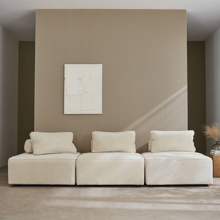 sweeek - Fauteuils corduroy 1 zitplaats (set van 3)