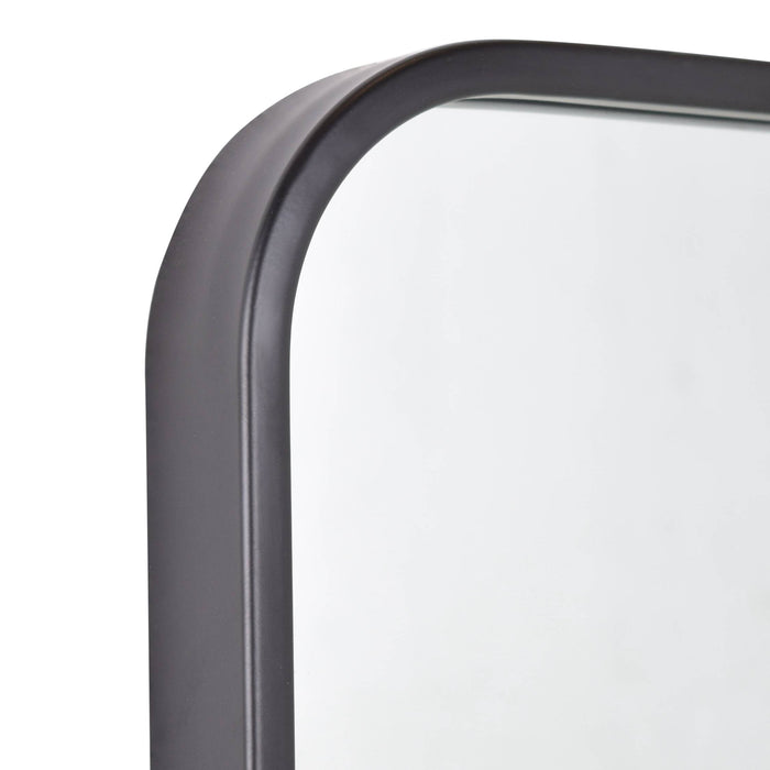 Fragix Boston Spiegel Rechthoekig - Zwart - Metaal - 90x60