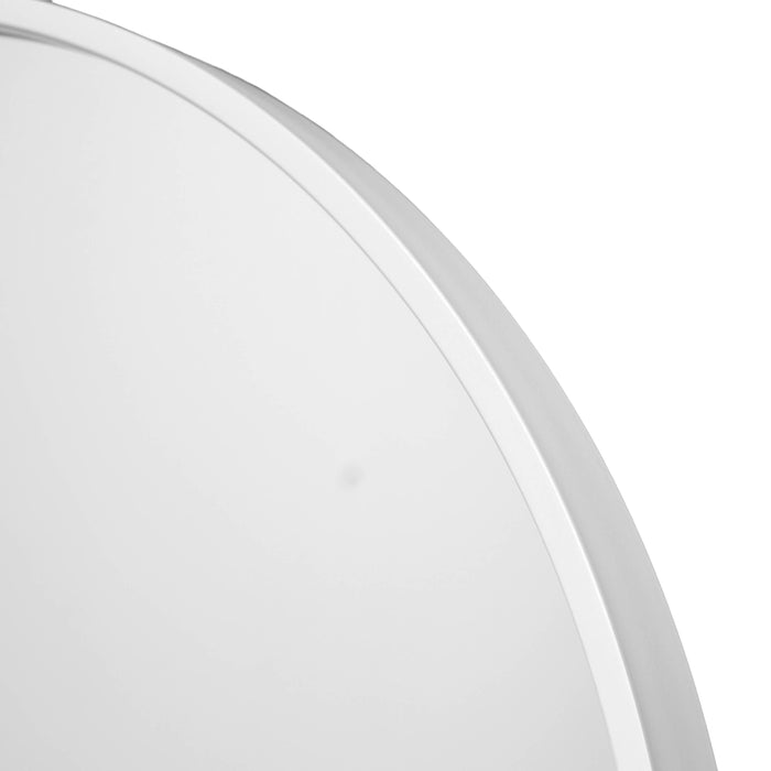 Fragix Boston wandspiegel rond - Wit - Metaal - Ø45cm