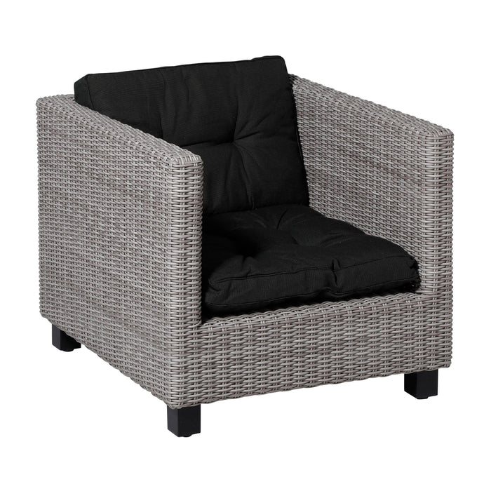 Madison Florance lounge kussen 60x60 Rib Black