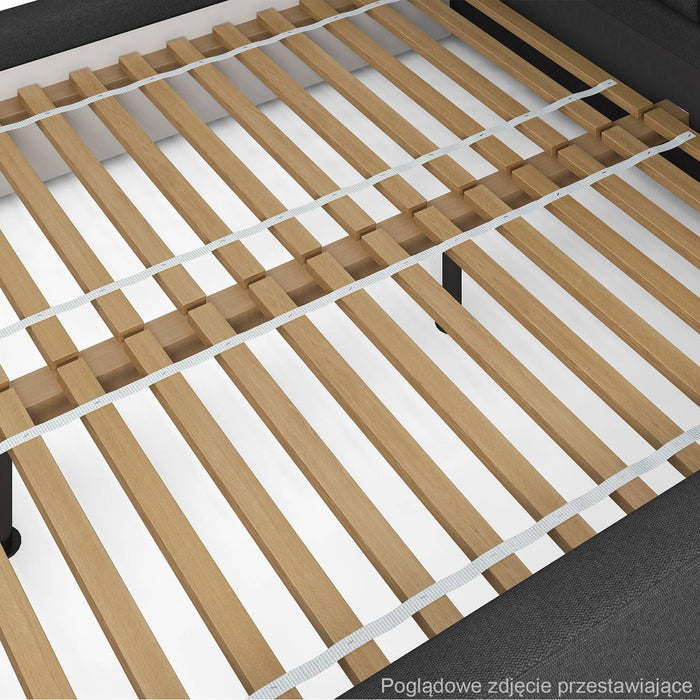 NADUVI Collection Bedframe Chloe bouclé 180 x 200 cm