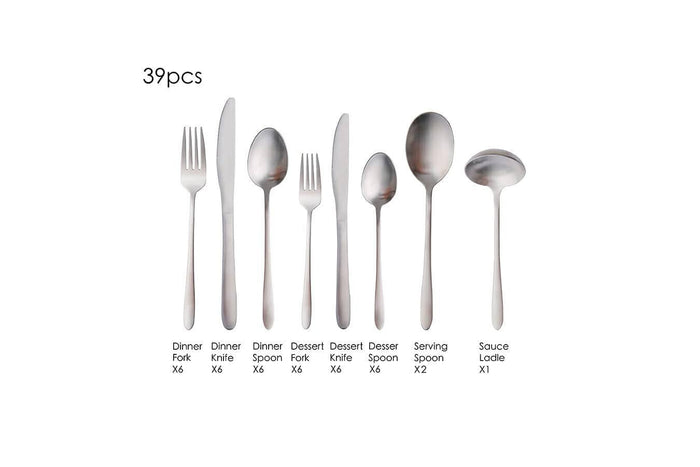 Buccan - Bestekset - London - 39 delig - Zilver