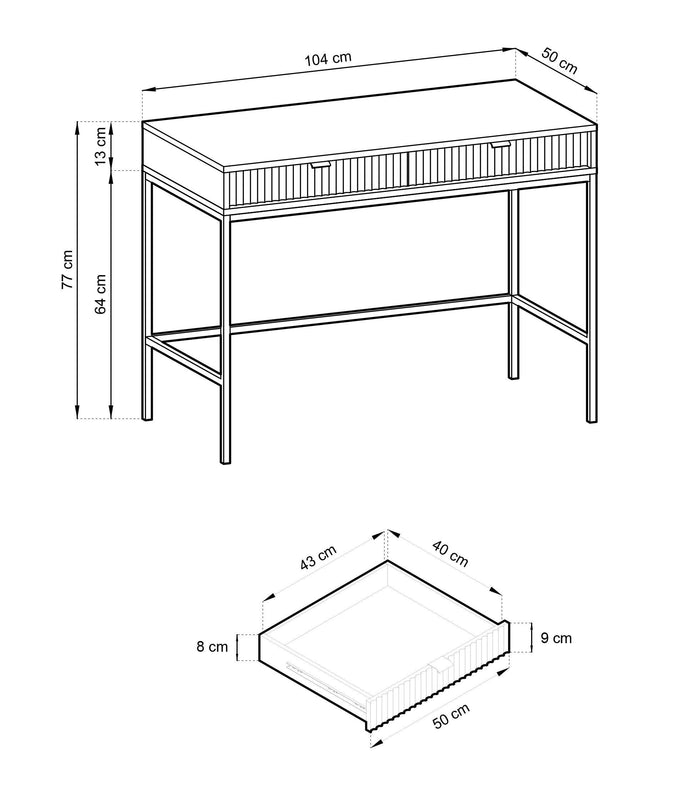 NADUVI Collection Kaptafel Louis