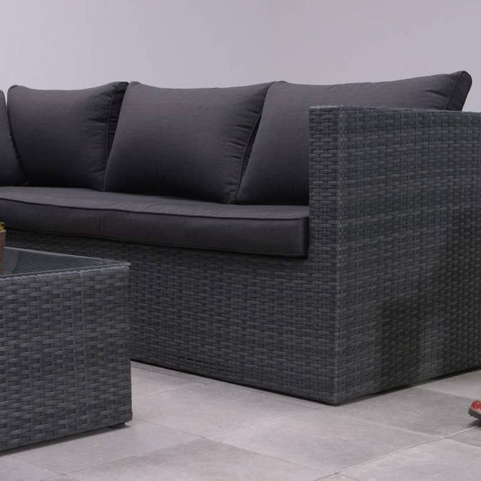 Montana loungeset - 4-delig - earl grey - dark antraciet