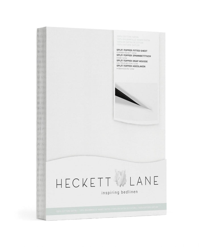 Heckett & Lane Elementi Splittopper Hoeslaken Katoen Satijn white