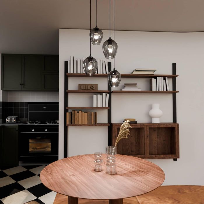 Loft46 4-lichts hanglamp Noah rond