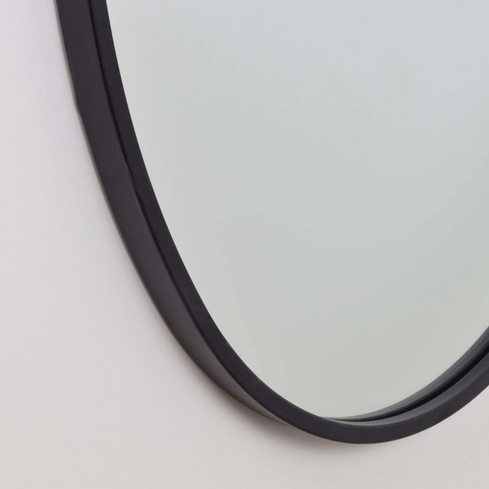 Fragix Boston Spiegel Druppel - Zwart - Metaal - 50x70