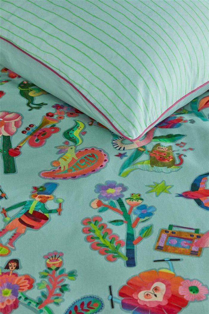 Oilily Musica Dekbedovertrek Blauw 140 x 200|220 cm