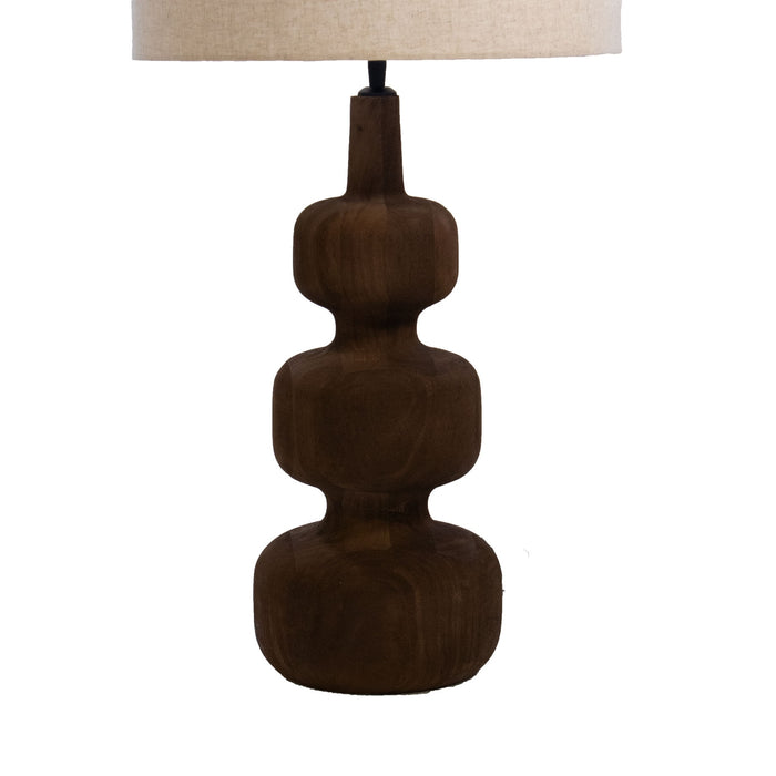 Giga Meubel - Tafellamp Bruin - 40cm - Hout - Tafellamp Andrea