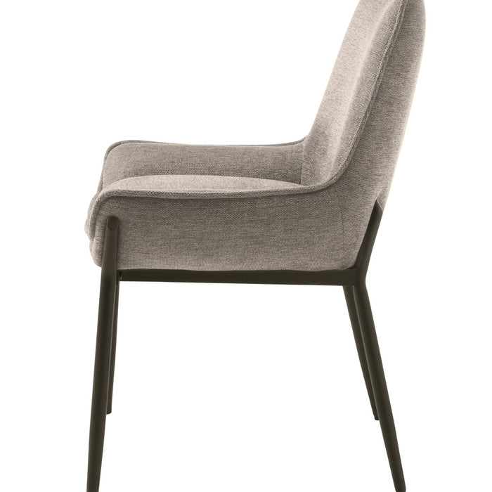 Giga Living - Eetkamerstoel Zandkleur Stof - Calgary - Set van 2