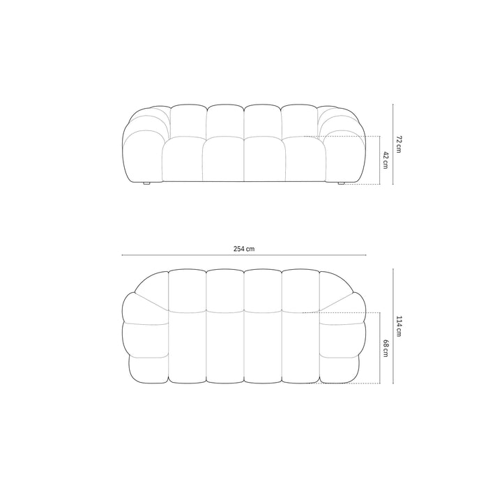 Micadoni Diana 3-zitsbank - Mintgroen