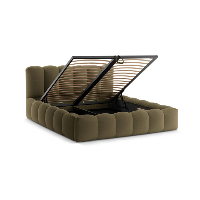 Micadoni Lupine Bedframe met Opbergruimte 140 x 200 cm - Groen
