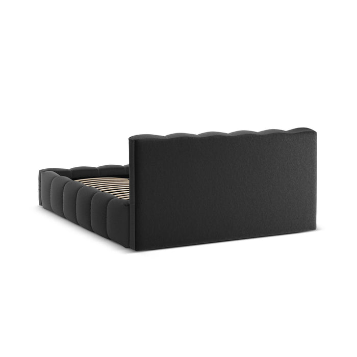 Micadoni Lupine Bedframe met Opbergruimte 200 x 200 cm - Antraciet