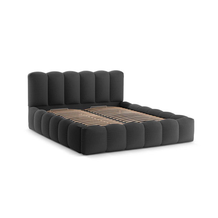 Micadoni Lupine Bedframe met Opbergruimte 180 x 200 cm - Antraciet