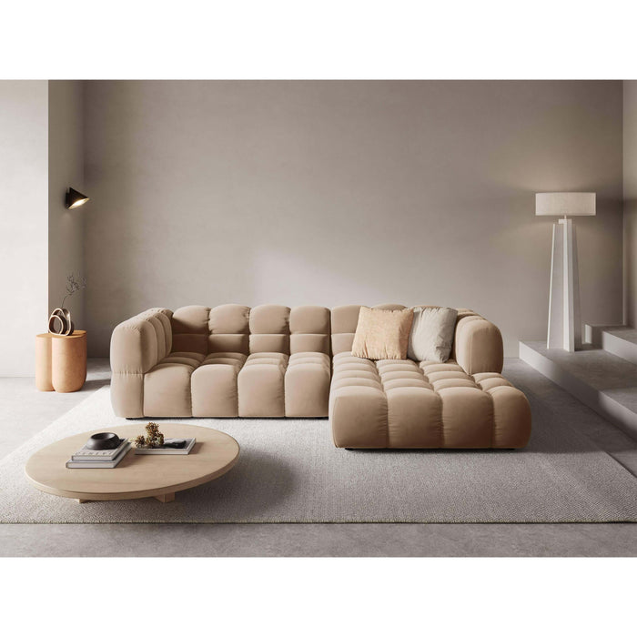 Cosmopolitan Design 4-zits hoekbank Sky rechts velvet