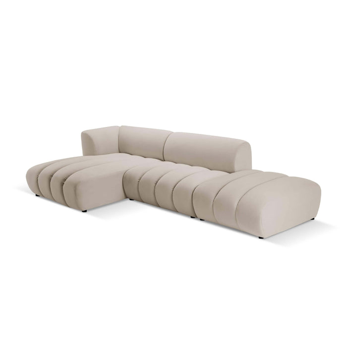 Micadoni 5-zits hoekbank Harry links open velvet