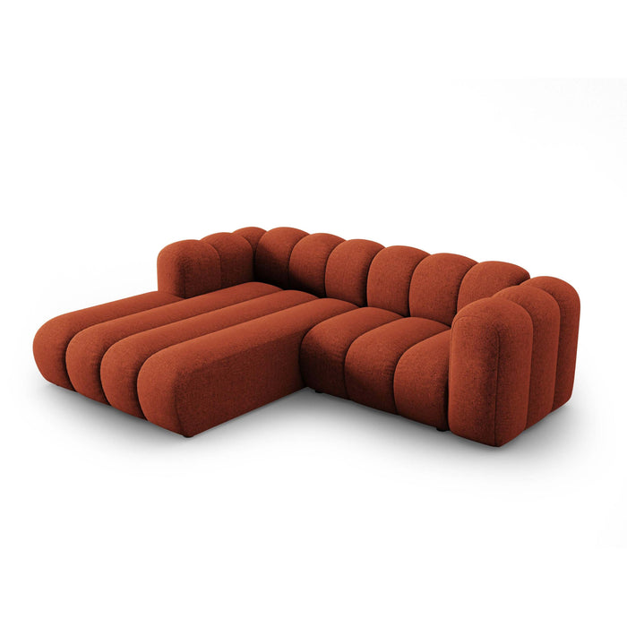 Micadoni Lupine 3-zits Hoekbank met Chaise Longue Links - Chenille - Terra