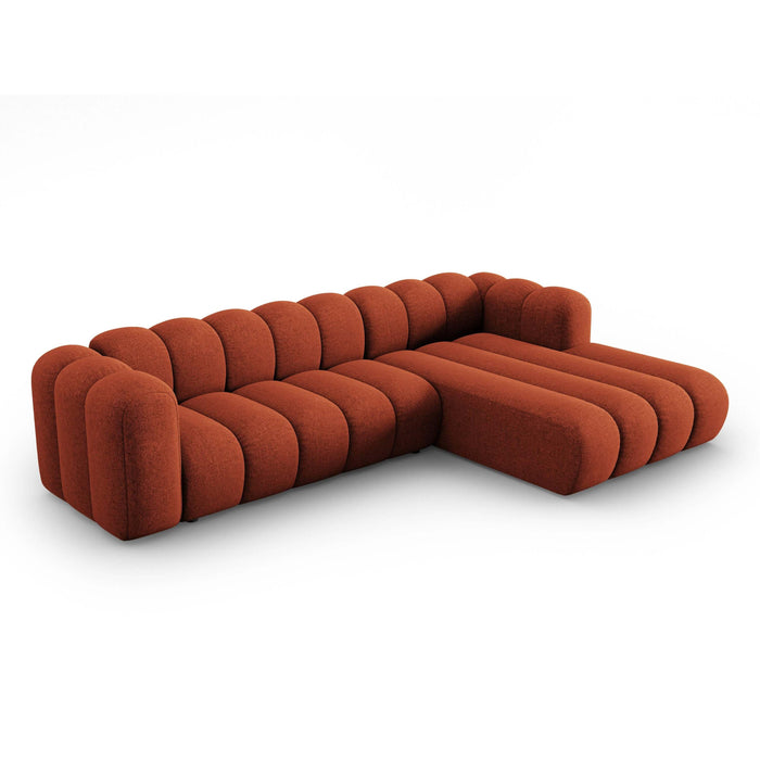Micadoni Lupine 4-zits Hoekbank met Chaise Longue Rechts - Chenille - Terra