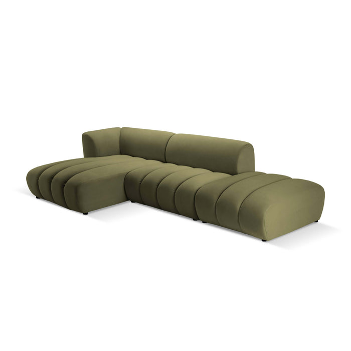 Micadoni 5-zits hoekbank Harry links open velvet