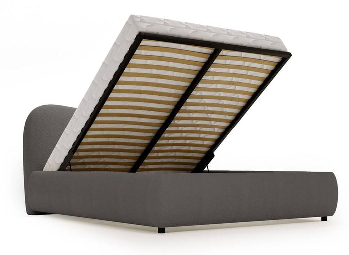 NADUVI Collection Lavelle bedframe bouclé met opbergvak 180 x 200 cm