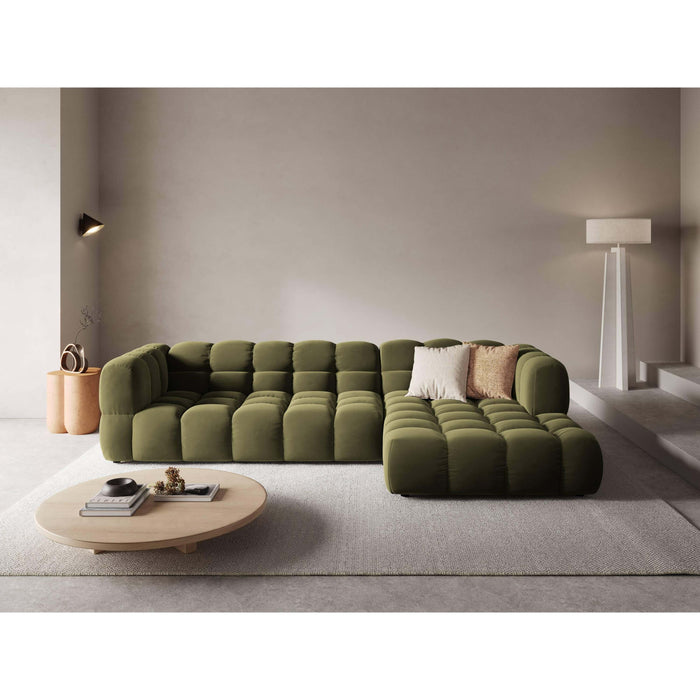 Cosmopolitan Design 4-zits hoekbank Sky rechts velvet