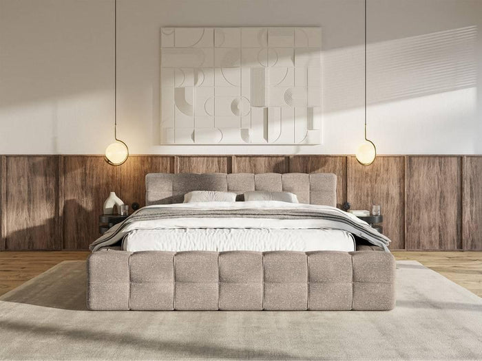 Selsey Design Tilly bedframe chenille met opbergvak 140 x 200 cm