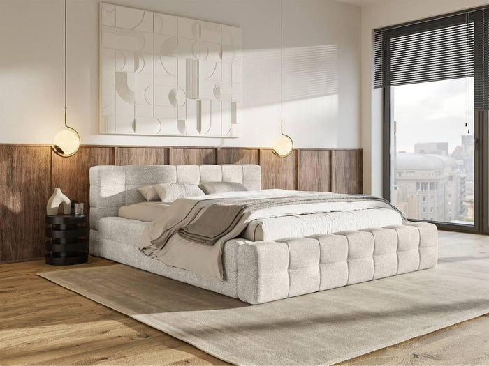 Selsey Design Tilly bedframe chenille met opbergvak 140 x 200 cm