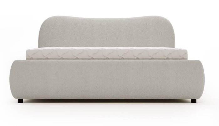 NADUVI Collection Lavelle bedframe bouclé met opbergvak 160 x 200 cm