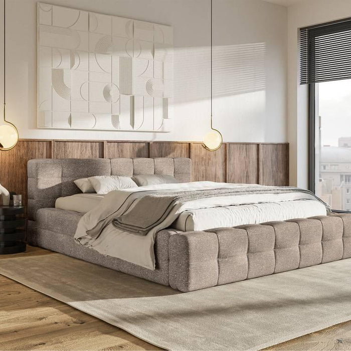 Selsey Design Tilly bedframe chenille met opbergvak 160 x 200 cm