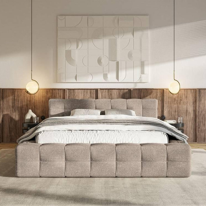 Selsey Design Tilly bedframe chenille met opbergvak 160 x 200 cm