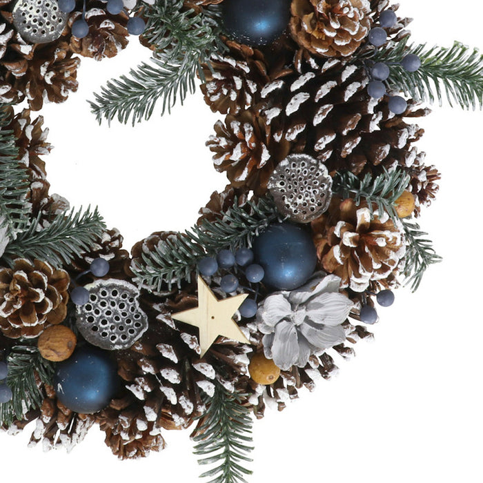 Gerimport Kerstkrans|deurkrans - 38,5 cm - met versiering