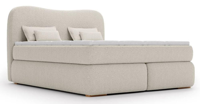 NADUVI Collection Lavelle boxspring bouclé 180 x 200 cm