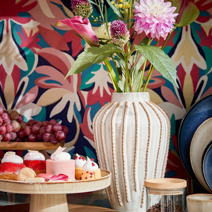 Mica Decorations Racco Taartplateau - H11 x Ø28 cm - Beige