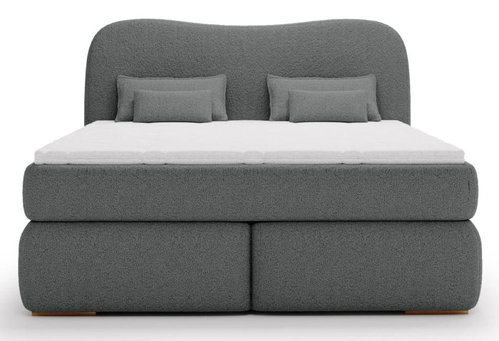 NADUVI Collection Lavelle boxspring bouclé 140 x 200 cm