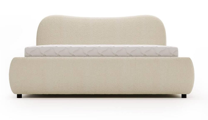 NADUVI Collection Lavelle bedframe bouclé met opbergvak 160 x 200 cm