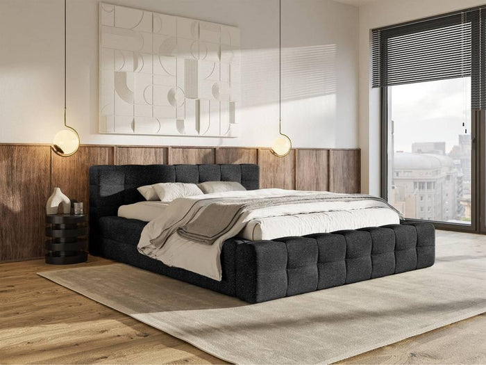 Selsey Design Tilly bedframe chenille met opbergvak 160 x 200 cm