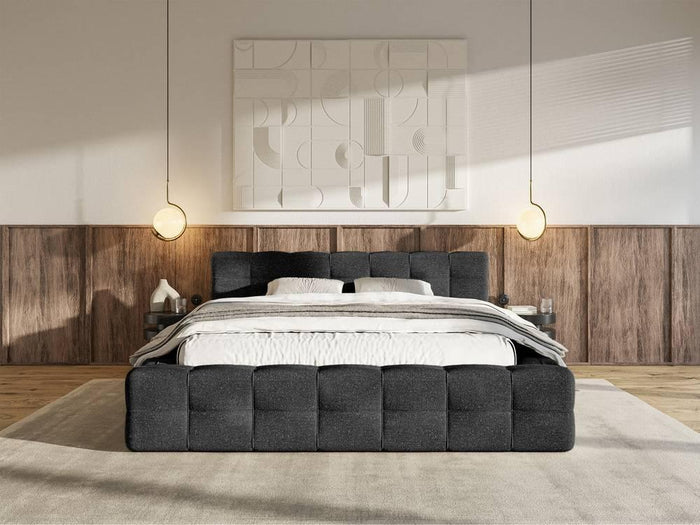 Selsey Design Tilly bedframe chenille met opbergvak 160 x 200 cm