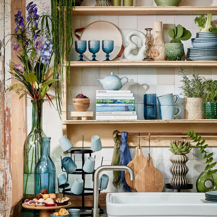 Mica Decorations Mokkenstandaard - H50 x Ø34 cm - Metaal - Zwart