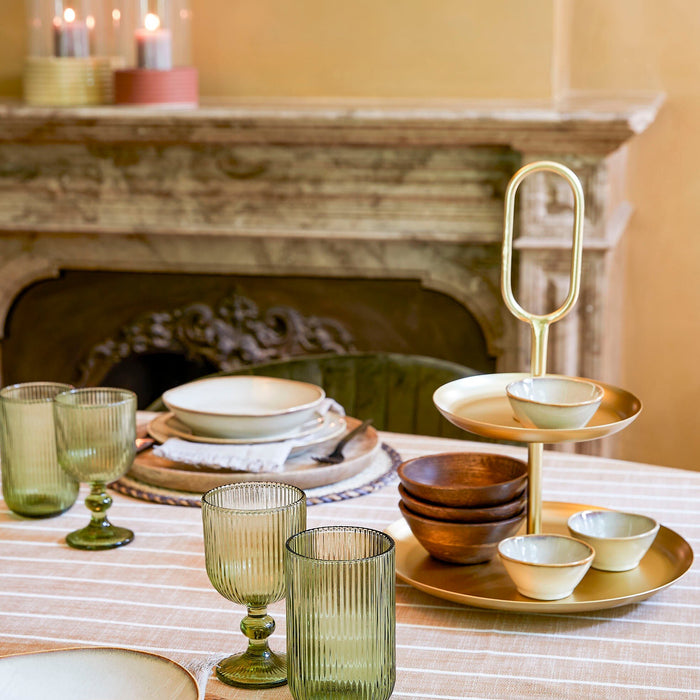 Mica Decorations Rama Etagere 2 Laags - L28 x B28 x H36 cm - Goud