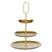 Mica Decorations Rama Etagere 3 Laags - L38 x B38 x H55 cm - Goud