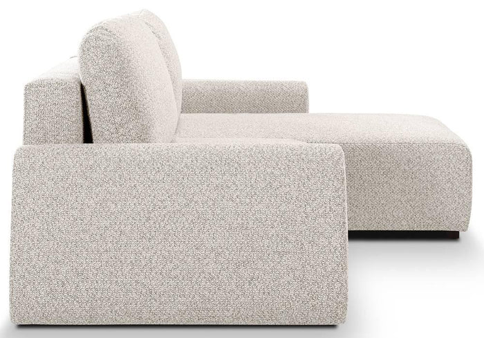 Selsey Design Talula hoekbank links|rechts chenille met slaapfunctie