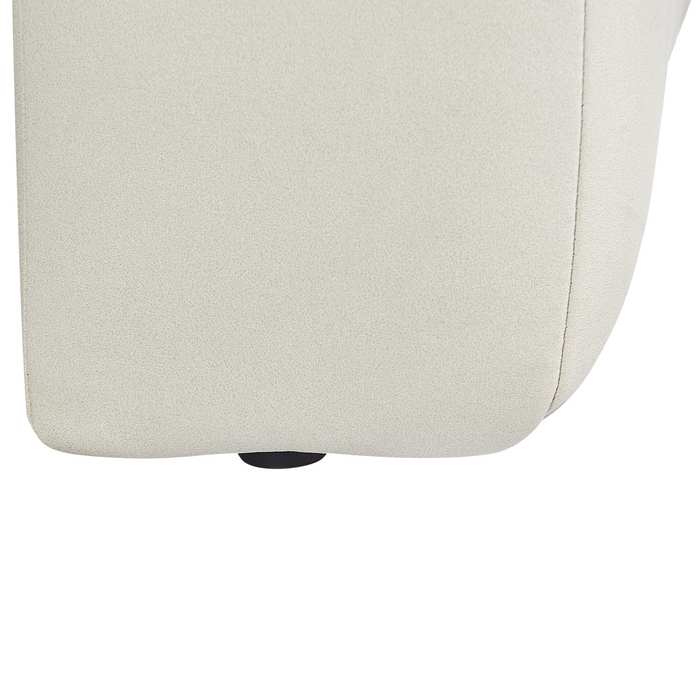 Beliani-LANNILS-Chaise longue-Gebroken wit-Rechts-Vegan kunstleer