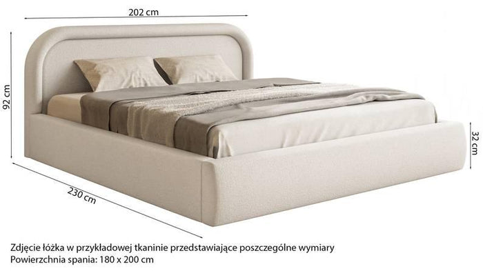 NADUVI Collection Bedframe Rori met opbergvak 140 x 200 cm