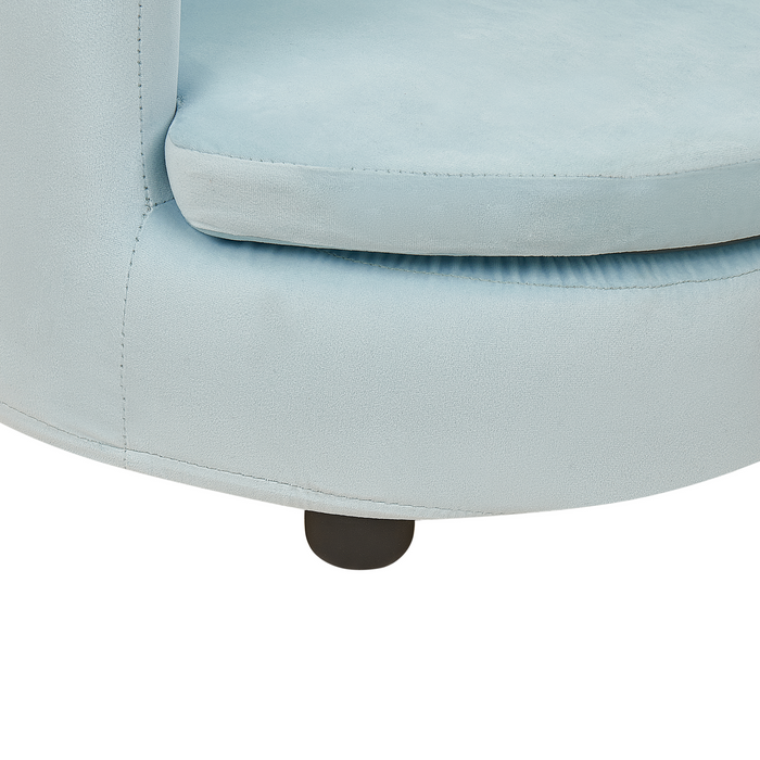 Beliani - VEGA - Kinderstoel - Lichtblauw - Fluweel