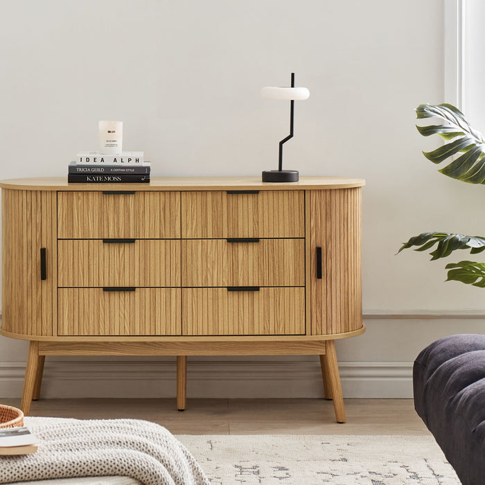 Beliani - SELAH - Dressoir - Lichthout - MDF